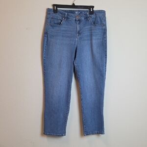 Style & Co. Women Curvy High-Rise Mid Blue Jeans Size 14